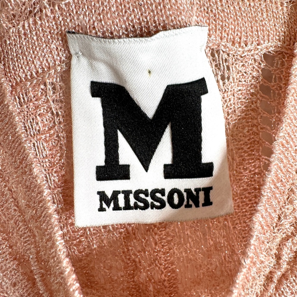 MISSONI A Line Woven Dress NEW Size 42 Blush PInk - Picture 10 of 16